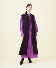 GLEAA02300 S sybilla(エス  バイ シビラ) 【ドラマ着用】テンセルコットンシャツドレス オーキッドパープル