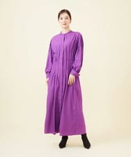 GLEAA02300 S sybilla(エス  バイ シビラ) 【ドラマ着用】テンセルコットンシャツドレス オーキッドパープル