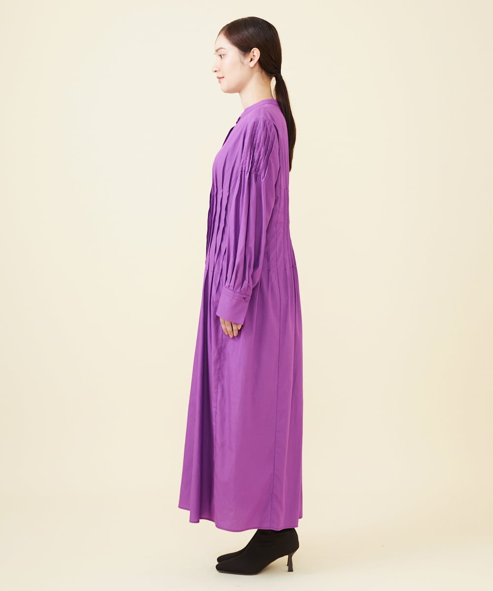 GLEAA02300 S sybilla(エス  バイ シビラ) 【ドラマ着用】テンセルコットンシャツドレス オーキッドパープル