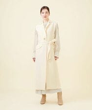 GLEAA02300 S sybilla(エス  バイ シビラ) 【ドラマ着用】テンセルコットンシャツドレス アイボリー