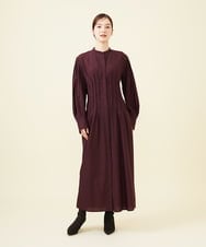 GLEAA02300 S sybilla(エス  バイ シビラ) 【ドラマ着用】テンセルコットンシャツドレス チョコレート