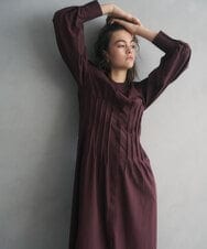 GLEAA02300 S sybilla(エス  バイ シビラ) 【ドラマ着用】テンセルコットンシャツドレス チョコレート