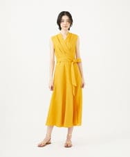 GLEGA06420 S sybilla(エス  バイ シビラ) カラーリネンラップドレス イエロー