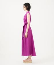 GLEGA06420 S sybilla(エス  バイ シビラ) カラーリネンラップドレス モーブ