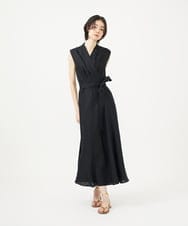 GLEGA06420 S sybilla(エス  バイ シビラ) カラーリネンラップドレス ブラック