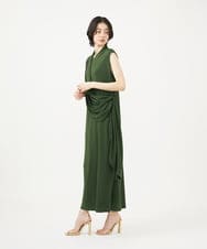 GLEGA07390 S sybilla(エス  バイ シビラ) ジャージィドレープドレス グリーン