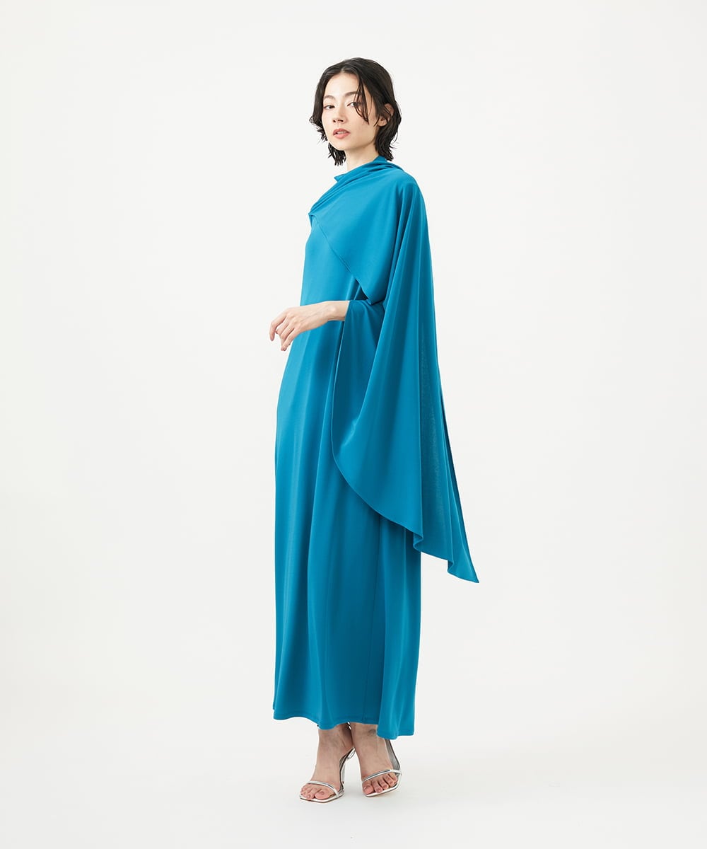 GLEGA07390 S sybilla(エス  バイ シビラ) ジャージィドレープドレス ブルー