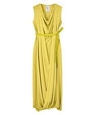 GLEGD02400 S sybilla(エス  バイ シビラ) ツイストヘムドレープドレス レモンイエロー