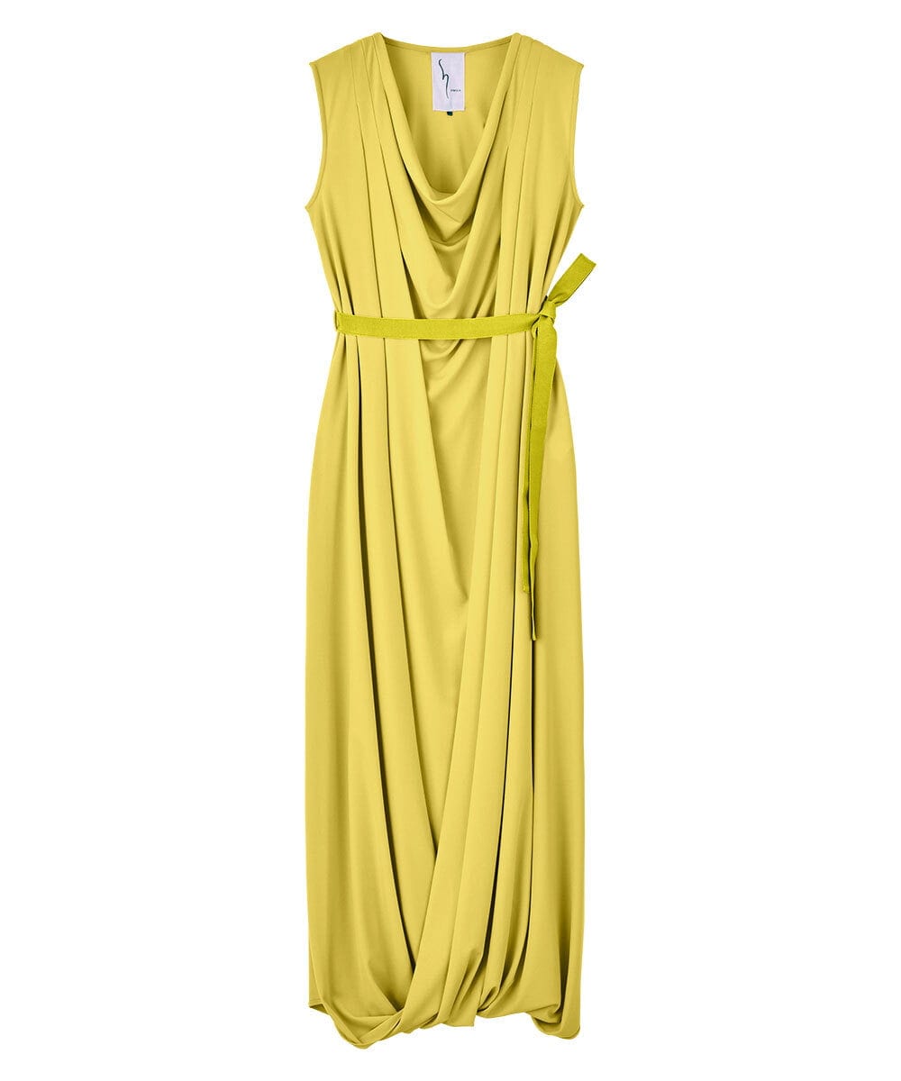 GLEGD02400 S sybilla ツイストヘムドレープドレス