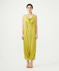 GLEGD02400 S sybilla(エス  バイ シビラ) ツイストヘムドレープドレス レモンイエロー