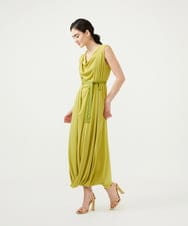 GLEGD02400 S sybilla(エス  バイ シビラ) ツイストヘムドレープドレス レモンイエロー