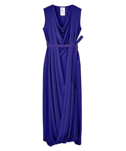 GLEGD02400 S sybilla ツイストヘムドレープドレス