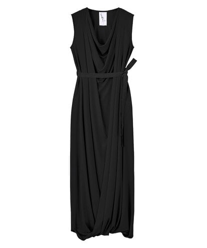 GLEGD02400 S sybilla ツイストヘムドレープドレス