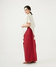 GLEGD04360 S sybilla(エス  バイ シビラ) カラーリネンベアジャンプスーツ レッド