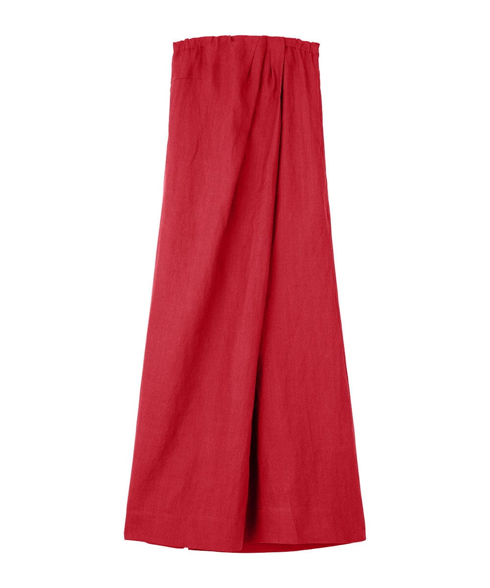 GLEGD04360 S sybilla(エス  バイ シビラ) カラーリネンベアジャンプスーツ レッド