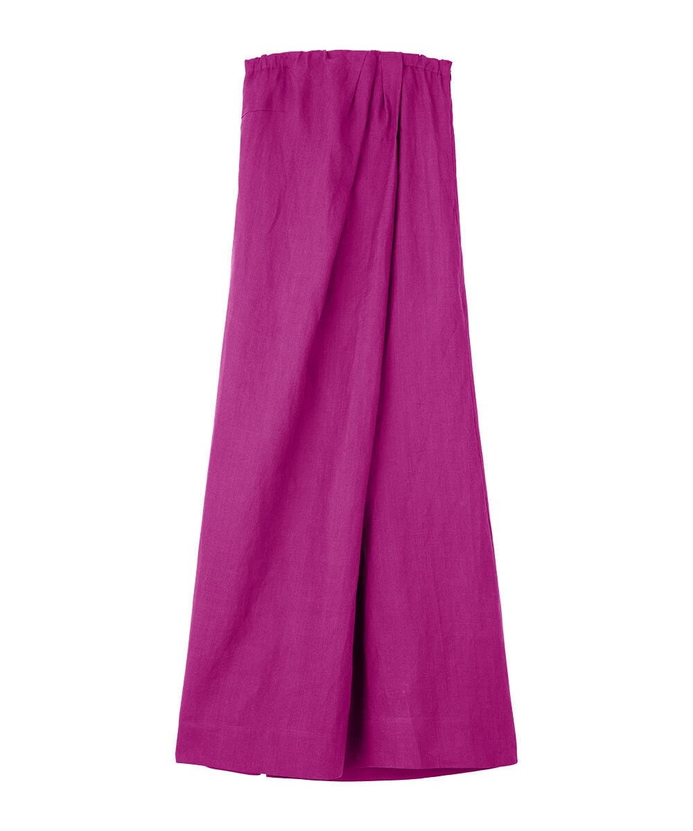 GLEGD04360 S sybilla(エス  バイ シビラ) カラーリネンベアジャンプスーツ モーブ