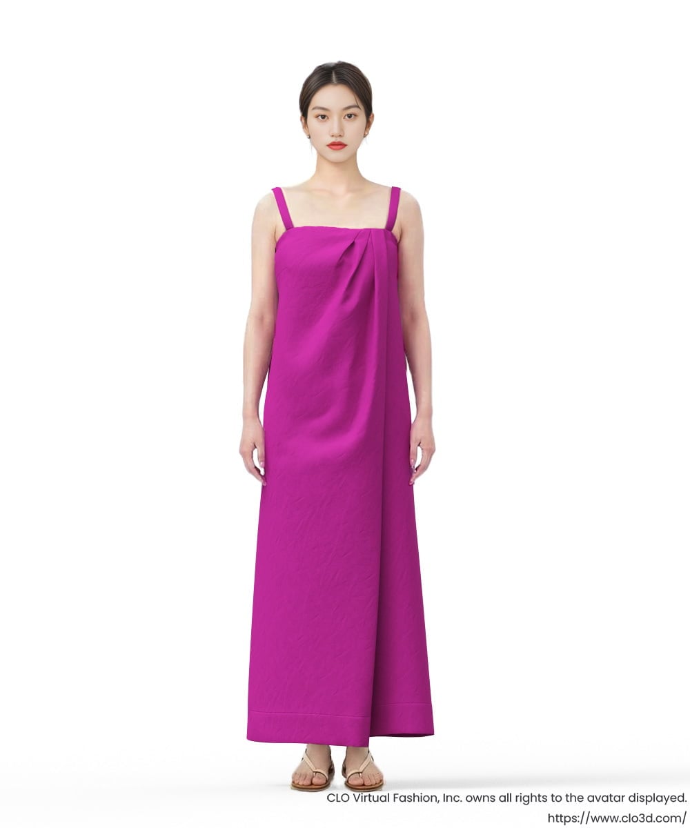 GLEGD04360 S sybilla(エス  バイ シビラ) カラーリネンベアジャンプスーツ モーブ