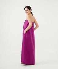 GLEGD04360 S sybilla(エス  バイ シビラ) カラーリネンベアジャンプスーツ モーブ