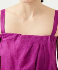 GLEGD04360 S sybilla(エス  バイ シビラ) カラーリネンベアジャンプスーツ モーブ