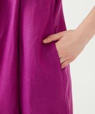 GLEGD04360 S sybilla(エス  バイ シビラ) カラーリネンベアジャンプスーツ モーブ