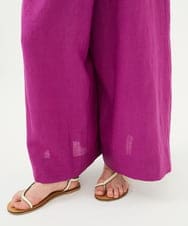 GLEGD04360 S sybilla(エス  バイ シビラ) カラーリネンベアジャンプスーツ モーブ