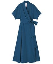 GLEGD05360 S sybilla(エス  バイ シビラ) サマーラップドレス ブルー