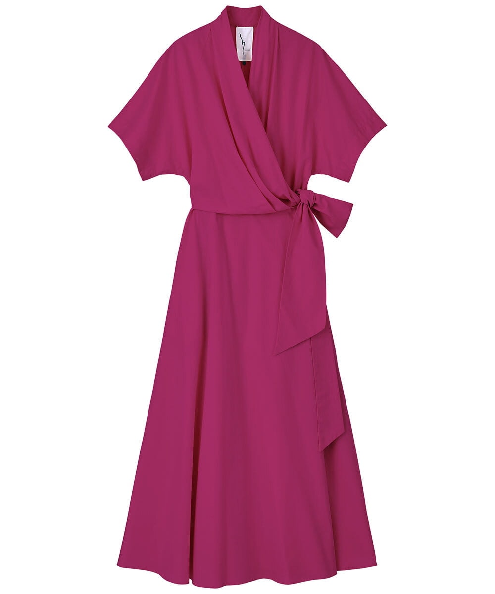 GLEGD05360 S sybilla(エス  バイ シビラ) サマーラップドレス ダークモーブ