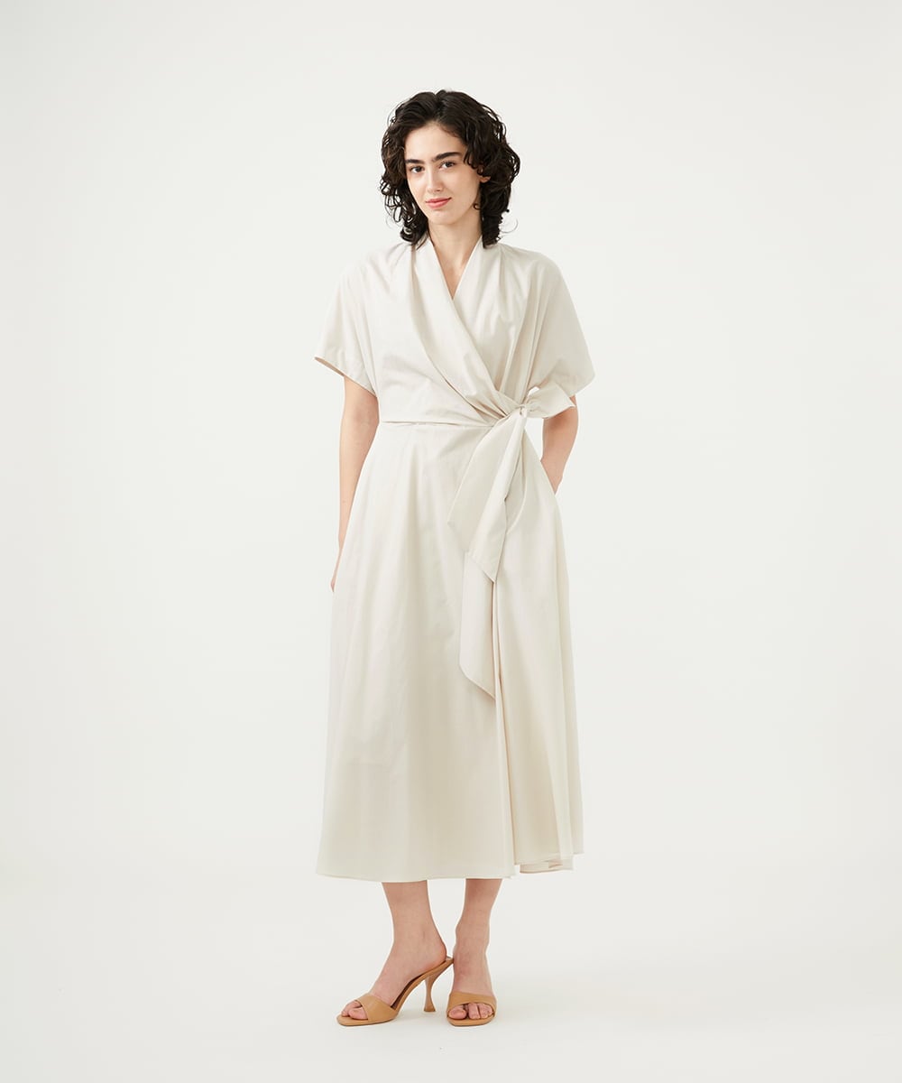 GLEGD05360 S sybilla(エス  バイ シビラ) サマーラップドレス ライトベージュ