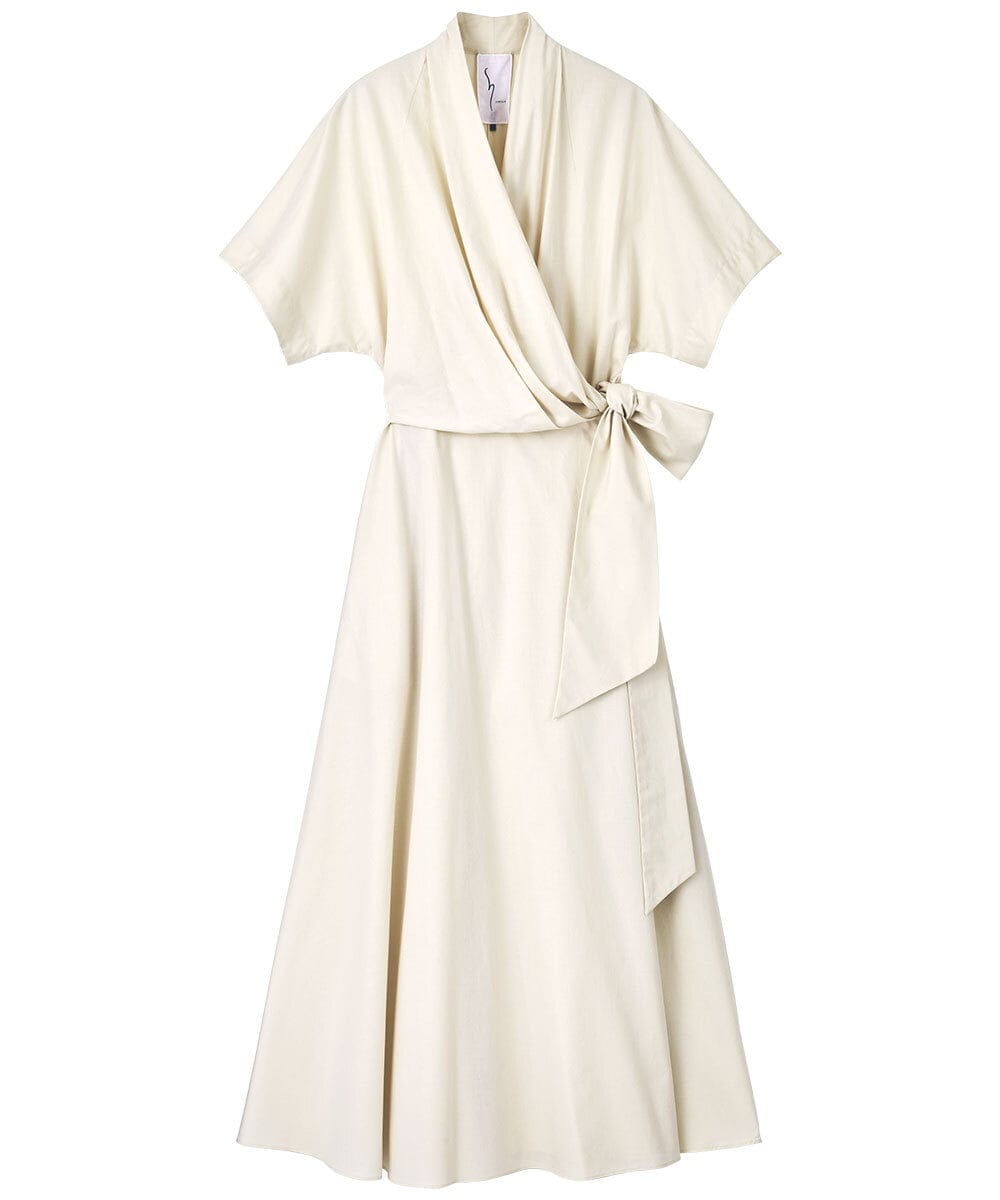 GLEGD05360 S sybilla(エス  バイ シビラ) サマーラップドレス ライトベージュ