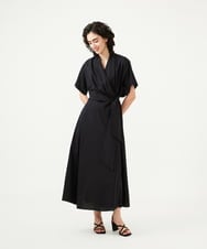 GLEGD05360 S sybilla(エス  バイ シビラ) サマーラップドレス ブラック