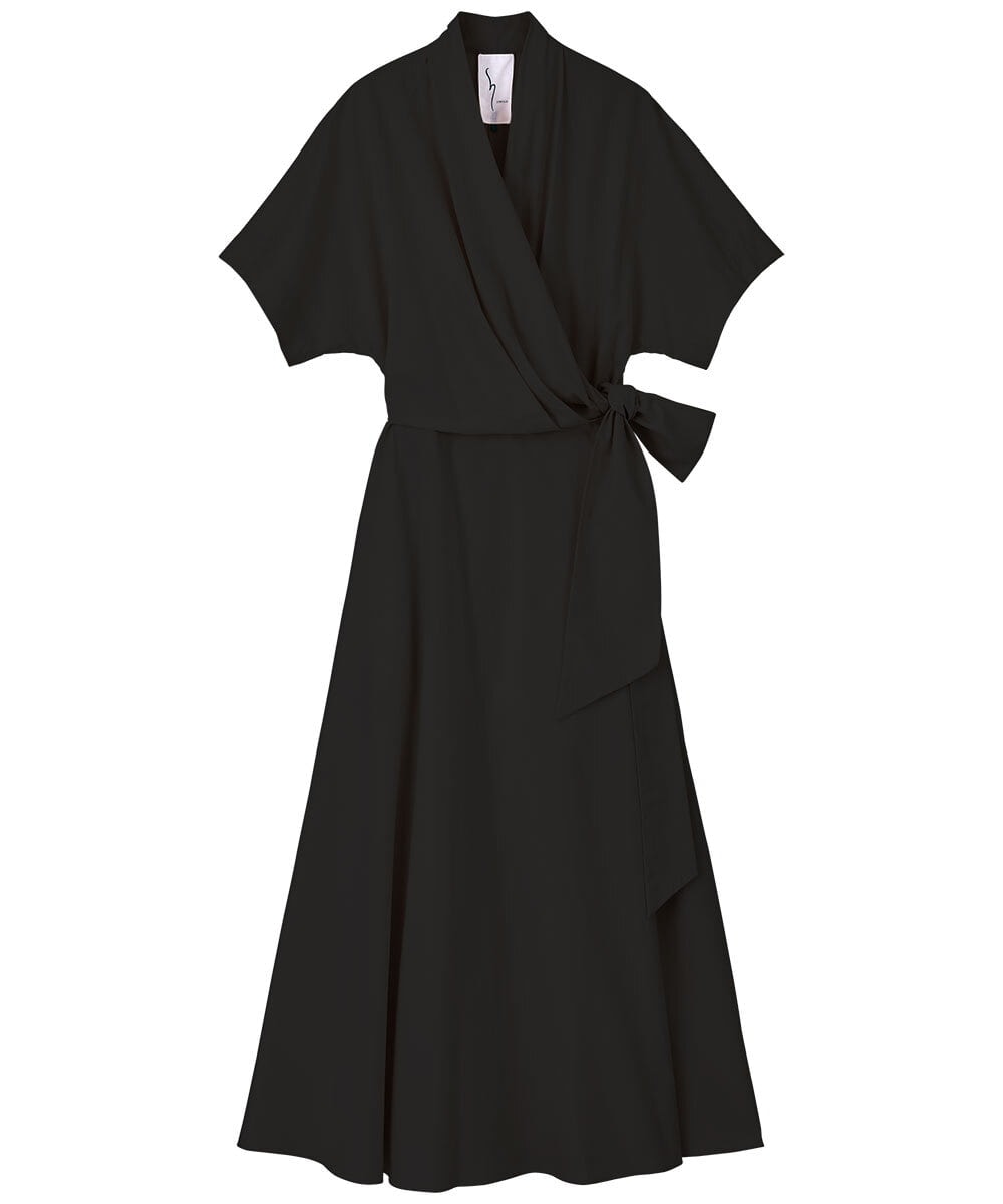 GLEGD05360 S sybilla(エス  バイ シビラ) サマーラップドレス ブラック