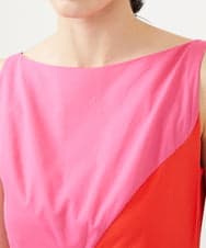 GLEGD06400 S sybilla(エス  バイ シビラ) カラーブロックドレス ピンク×オレンジ