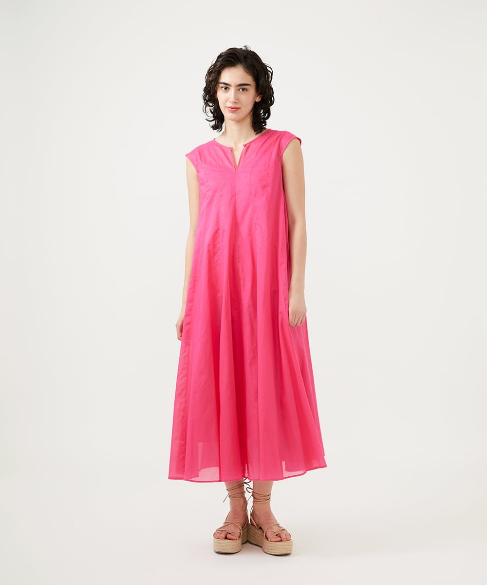 GLEGD07360 S sybilla(エス  バイ シビラ) コットンローンシアードレス フューシャピンク