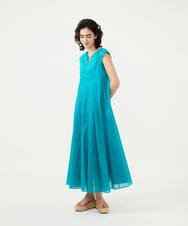 GLEGD07360 S sybilla(エス  バイ シビラ) コットンローンシアードレス ターコイズグリーン