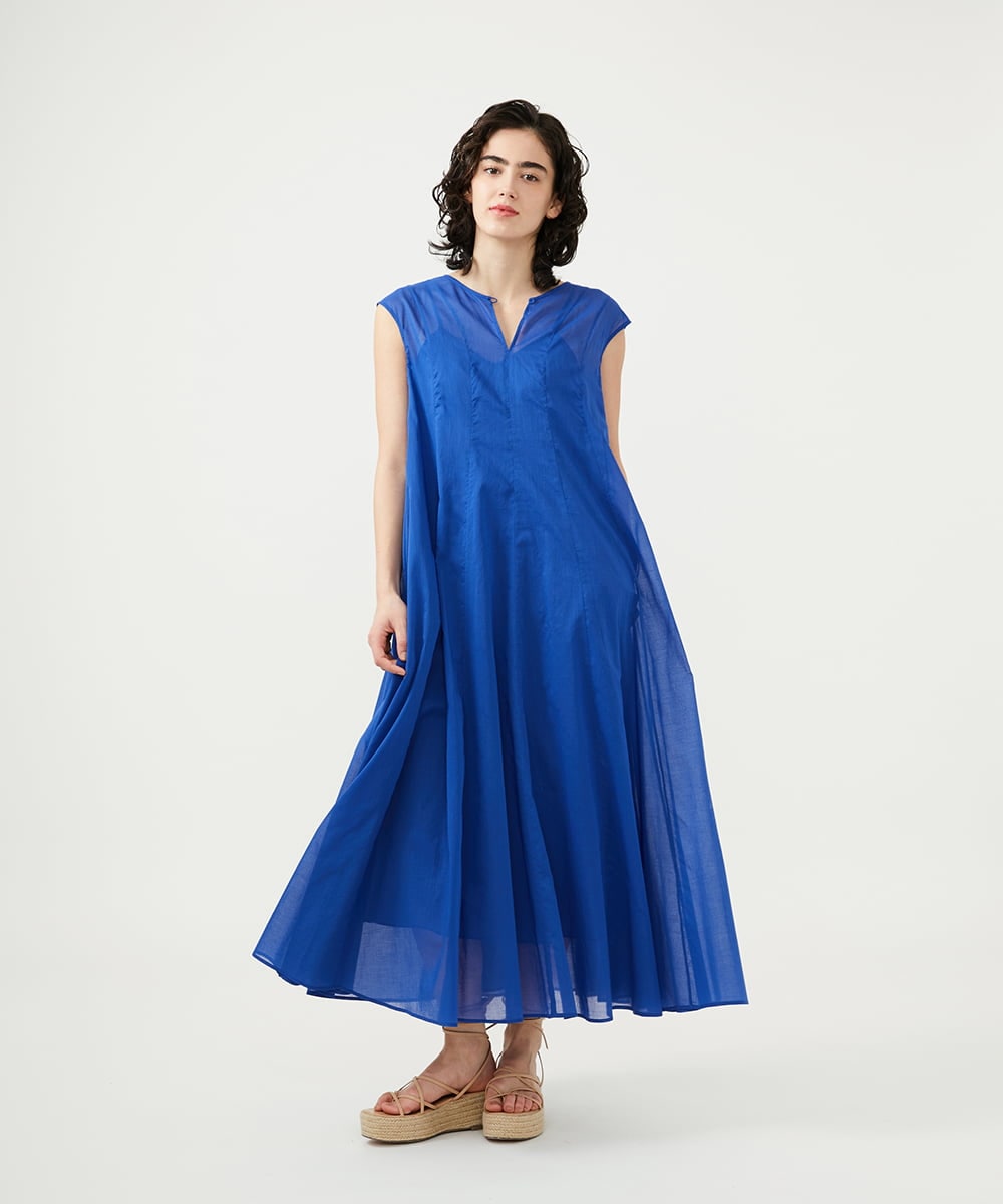 GLEGD07360 S sybilla(エス  バイ シビラ) コットンローンシアードレス ブルー