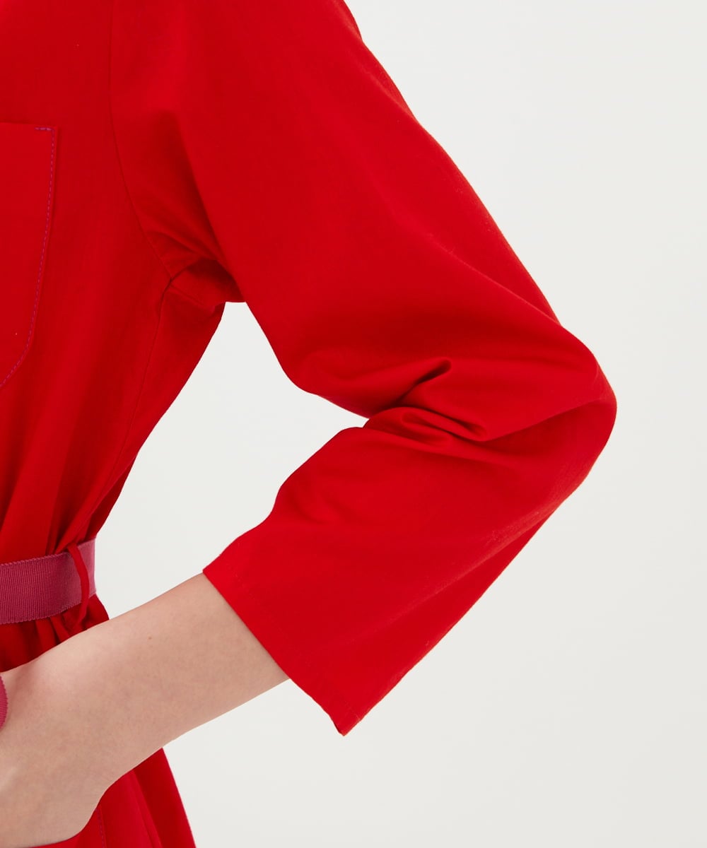 GLEGD08360 S sybilla(エス  バイ シビラ) フォーポケットワンピース レッド