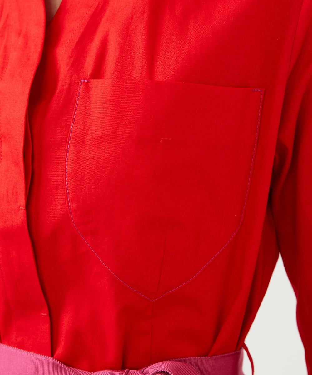 GLEGD08360 S sybilla(エス  バイ シビラ) フォーポケットワンピース レッド