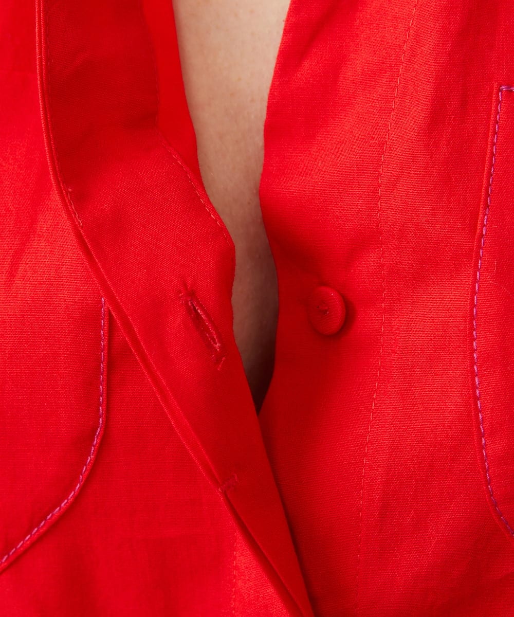 GLEGD08360 S sybilla(エス  バイ シビラ) フォーポケットワンピース レッド