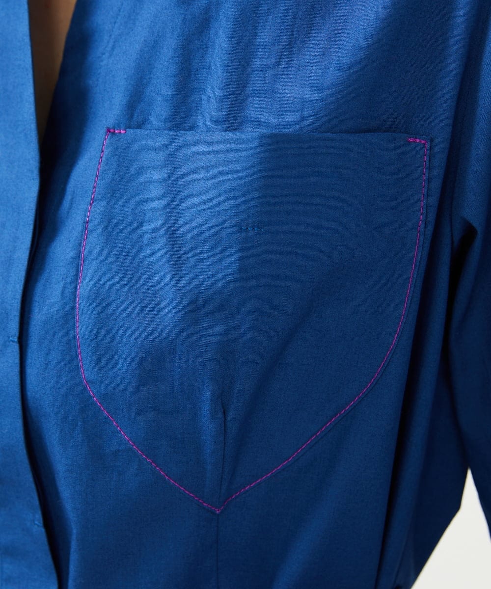 GLEGD08360 S sybilla(エス  バイ シビラ) フォーポケットワンピース ブルー