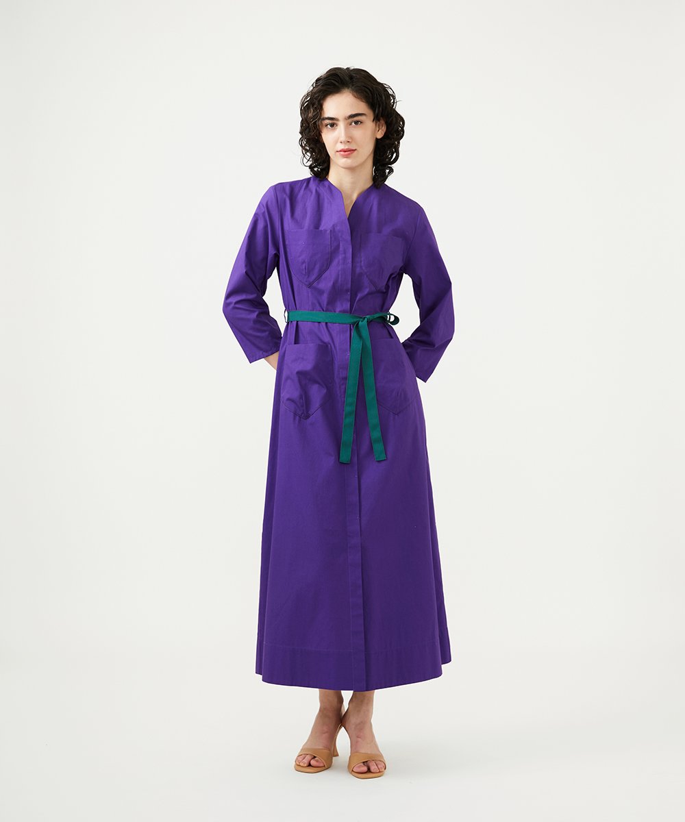 GLEGD08360 S sybilla(エス  バイ シビラ) フォーポケットワンピース パープル