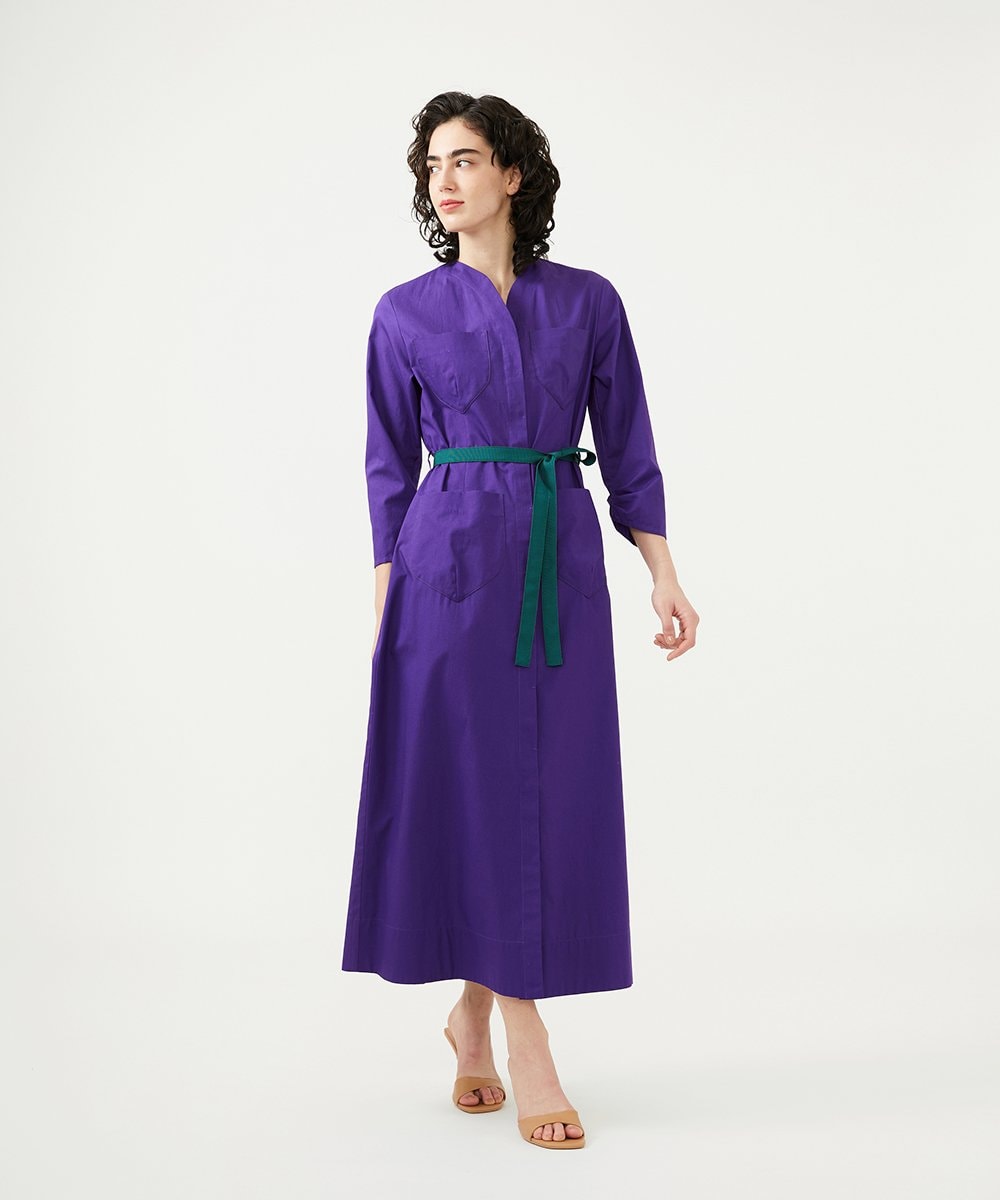 GLEGD08360 S sybilla(エス  バイ シビラ) フォーポケットワンピース パープル