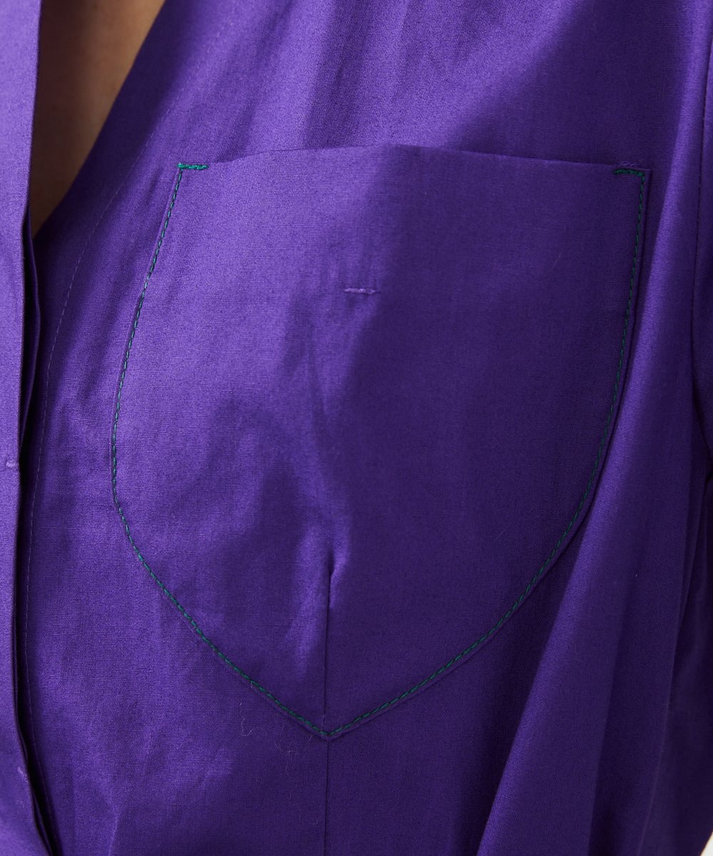 GLEGD08360 S sybilla(エス  バイ シビラ) フォーポケットワンピース パープル