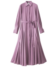 GLEGS01300 S sybilla(エス  バイ シビラ) フルートヘム シャツドレス オーキッド