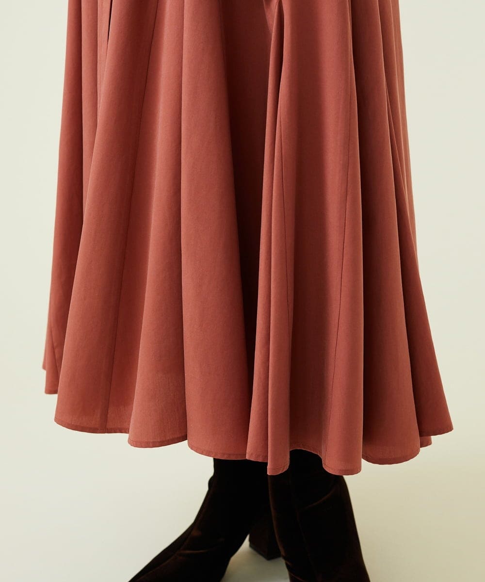 GLEGS01300 S sybilla(エス  バイ シビラ) フルートヘム シャツドレス テラコッタ