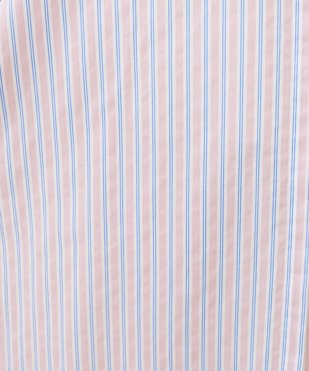 GLEGX01270 S sybilla(エス  バイ シビラ) 【ドラマ着用】バイカラーストライプシャツドレス ペールピンク x ブルー
