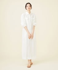GLEGX02270 S sybilla(エス  バイ シビラ) カラーリネンシャツドレス オフホワイト