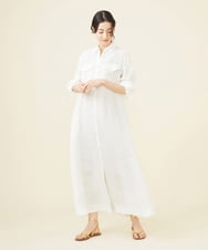 GLEGX02270 S sybilla(エス  バイ シビラ) カラーリネンシャツドレス オフホワイト