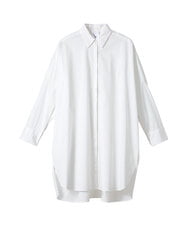 GLEGX03200 S sybilla(エス  バイ シビラ) 【メディア着用】オーバーサイズシャツドレス ホワイト