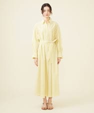 GLEGX12270 S sybilla(エス  バイ シビラ) 【メディア着用】ストライプシャツドレス イエロー