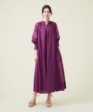 GLEHS02270 S sybilla(エス  バイ シビラ) コットンローンシアードレス モーブ